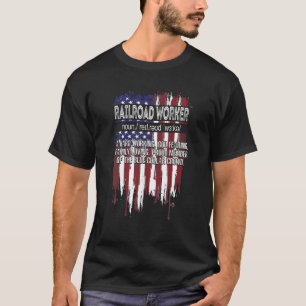 Camiseta La definición del trabajador del ferrocarril de la