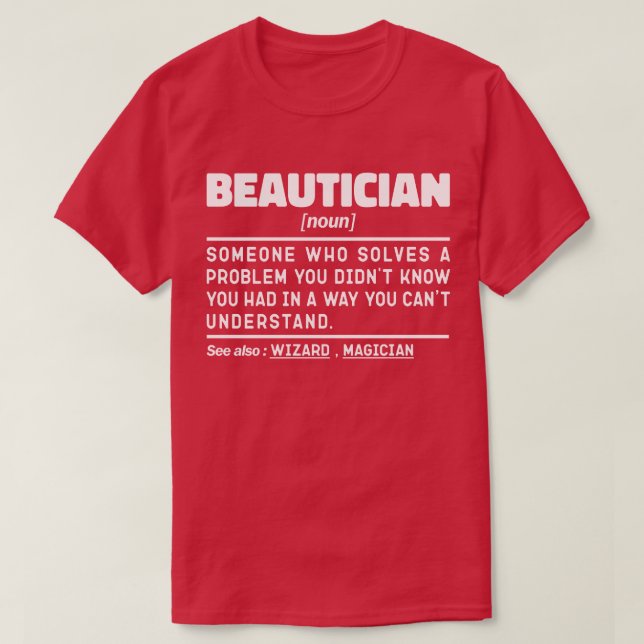 Camiseta La definición estética moderna Terapia de belleza  (Diseño del anverso)