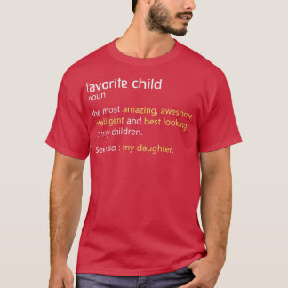 Camiseta La definición favorita del niño divertida que se e