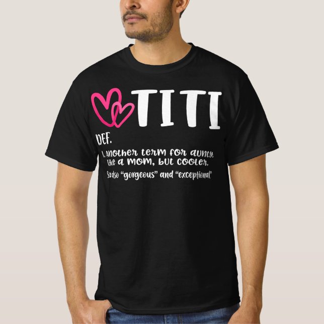 Camiseta la definición titi mejor tía jamás regalo (Anverso)