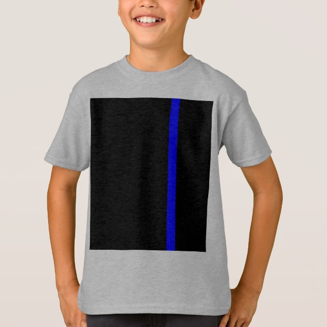 Camiseta La delgada línea azul simbólica en una decoración  (Anverso)