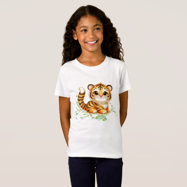 Camiseta La deliciosa Trina el tigre en vides (Anverso completo)