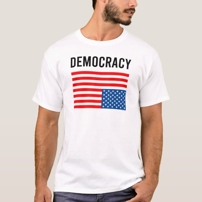 Camiseta La democracia en peligro (Anverso)