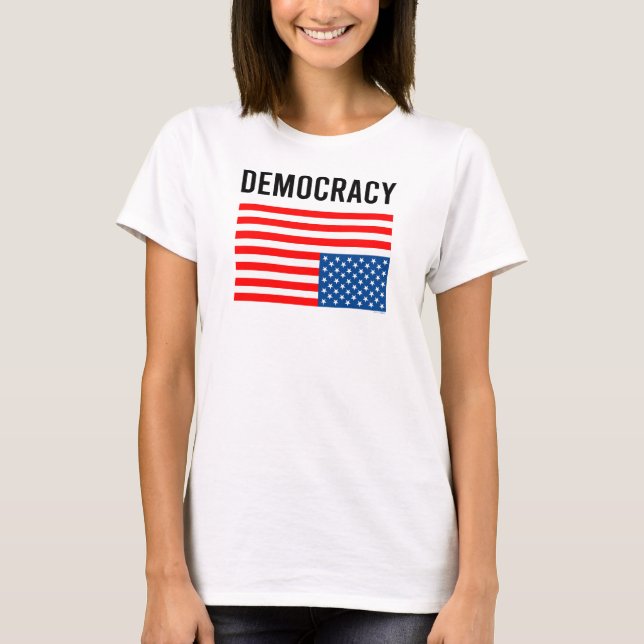 Camiseta La democracia en peligro (Anverso)