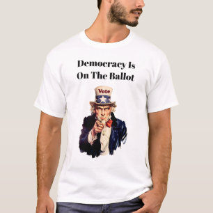 Camiseta La democracia está en la boleta electoral 2026