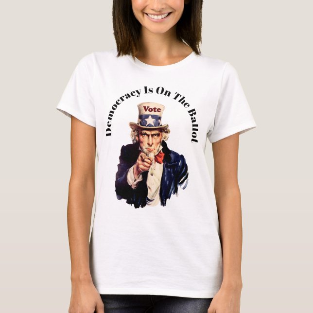 Camiseta La democracia está en las urnas 2026 (Anverso)