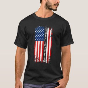 Camiseta La democracia, no la teocracia, la separación de l