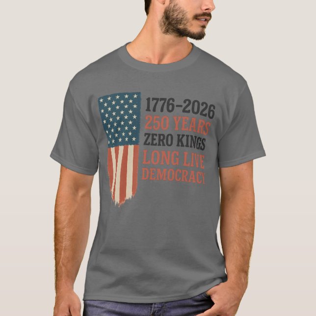 CAMISETA LA DEMOCRACIA VIVA DE LOS REYES CEROS (Anverso)