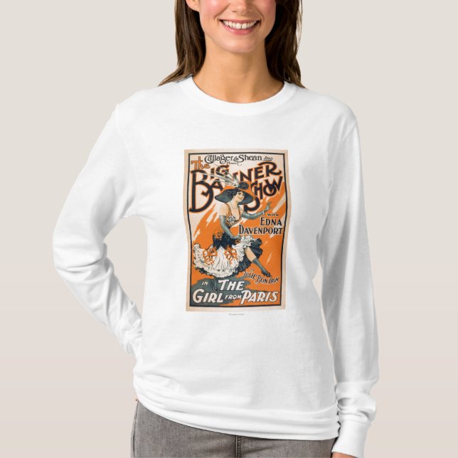 Camiseta La demostración grande de la bandera "el chica de (Anverso)