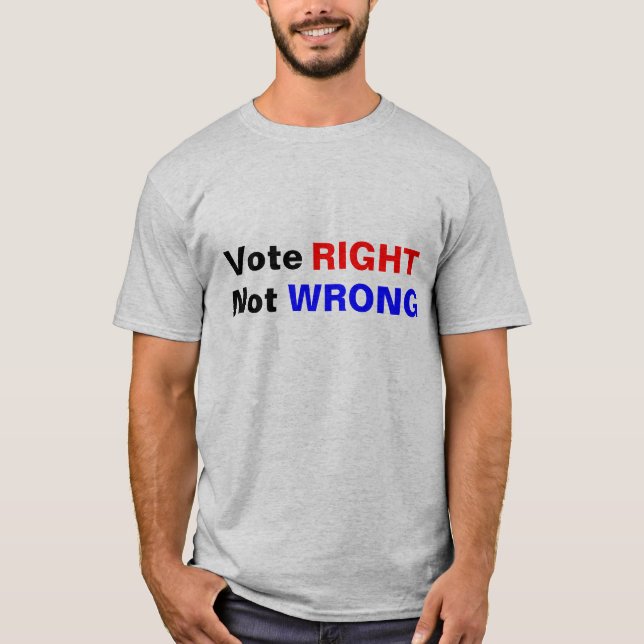 Camiseta La derecha del voto no incorrecta (Anverso)