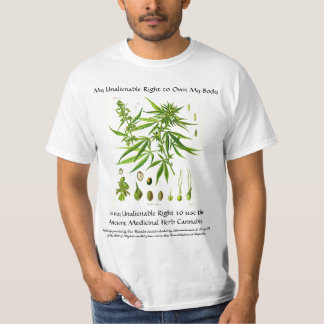 Camiseta La derecha Unalienable al cáñamo