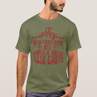 Camiseta La deriva libre de arrastre en pesca con mosca val