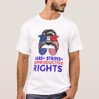 Camiseta La desordenada bandera estadounidense de un bollo 
