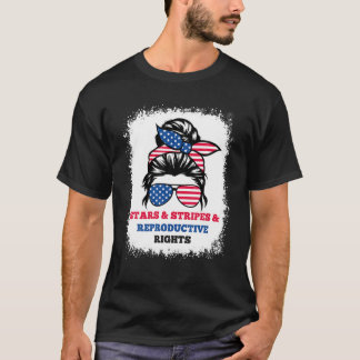 Camiseta La desordenada bandera estadounidense de un bollo 