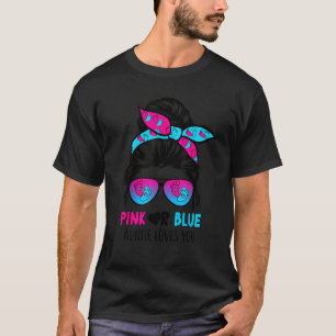 Camiseta La desordenada tía rosa o azul te ama el género Re