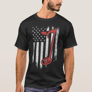 Camiseta La detección metalizado de la bandera estadouniden