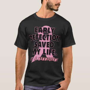 Camiseta La detección temprana ahorra diseño del cáncer