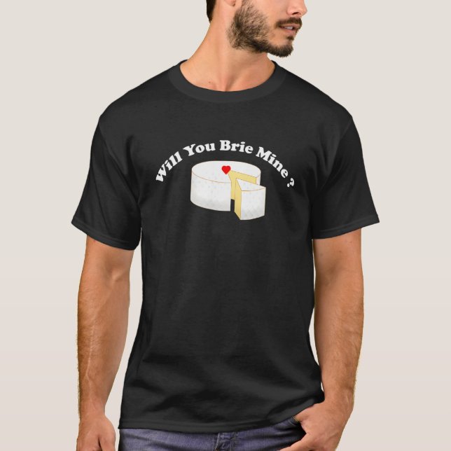 Camiseta La Día de San Valentín divertida Brie Cheese Will  (Anverso)