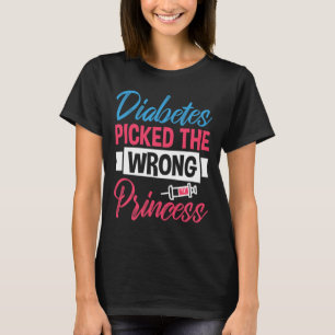 Camiseta La diabetes cogió a la princesa equivocada