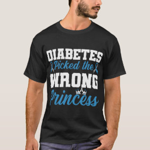 Camiseta La diabetes cogió la princesa equivocada de la ley