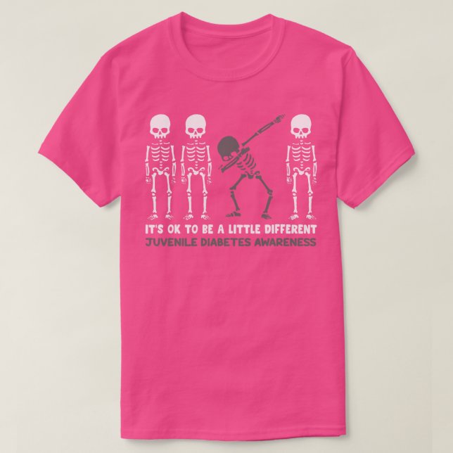 Camiseta La Diabetes Juvenil Concienciar Está Bien Ser Un P (Diseño del anverso)