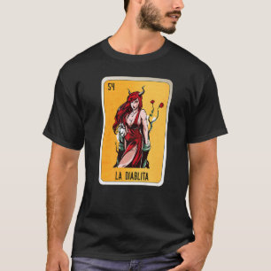 Camiseta La Diablita Cartas de Bingo de Lóloga Mexicana
