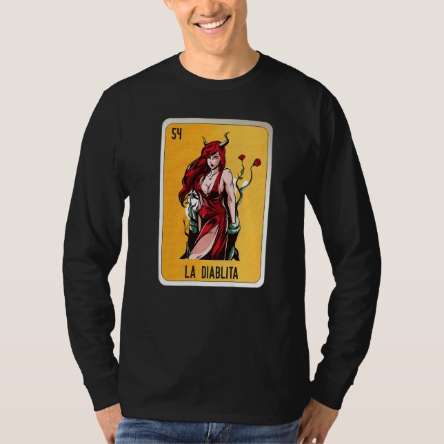 Camiseta La Diablita Mexican Slang Lottery Bingo Cards   (Anverso)