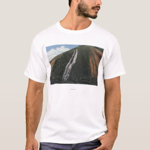 Camiseta La diapositiva del diablo cerca de la frontera de