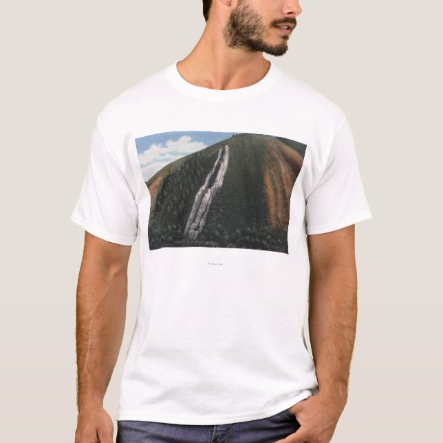 Camiseta La diapositiva del diablo cerca de la frontera de (Anverso)