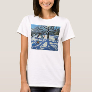 Camiseta La diapositiva en el invierno Bourg St Moritz