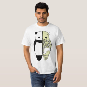 Camiseta La dicotomía panda: Los vivos y los huesos