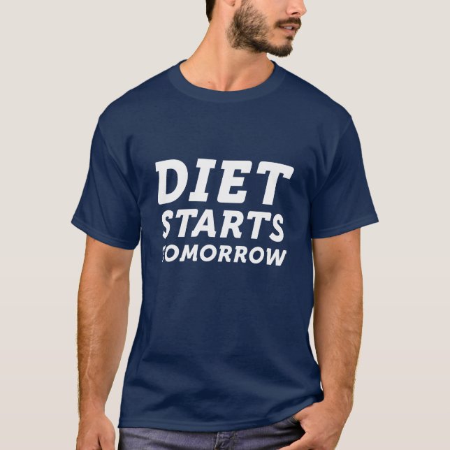 Camiseta La dieta empieza mañana (Anverso)