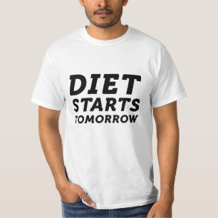 Camiseta La dieta empieza mañana