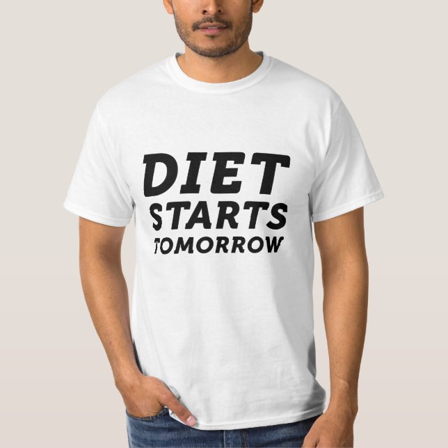 Camiseta La dieta empieza mañana (Anverso)