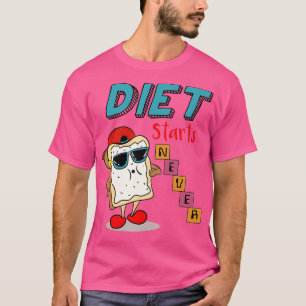 Camiseta La Dieta Nunca Comienza A Dejar De Hacer Halterofi