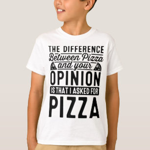 Camiseta La Diferencia Entre Pizza Y Tú Pizza Lover I
