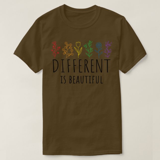 Camiseta La diferencia es hermosa (Diseño del anverso)