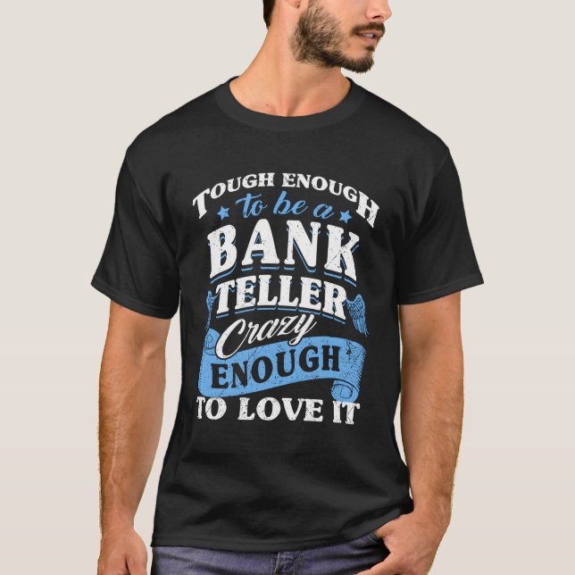 Camiseta La Difícil Círculo Bancaria Lo Suficientemente Loc (Anverso)