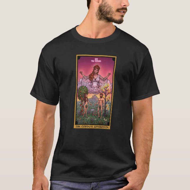 Camiseta La Diosa Afrodita La Leche Tarot (Anverso)