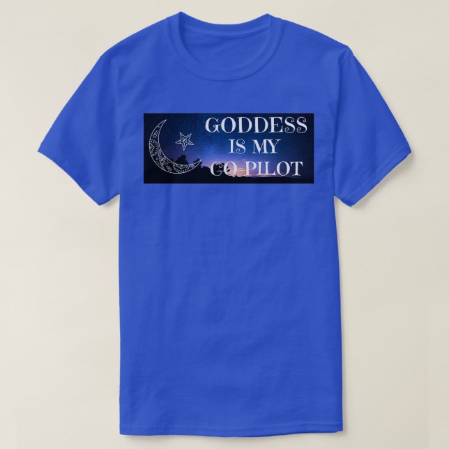 Camiseta La diosa es mi co-piloto (Diseño del anverso)