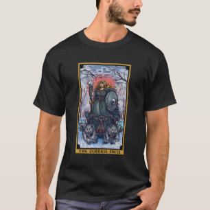 Camiseta La diosa Freyja La carta tarot chariot nórdica pa