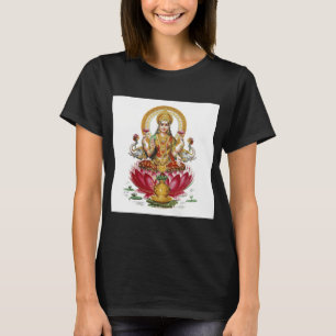 Camiseta La Diosa Hindú Lakshmi De La Riqueza Fortune Healt