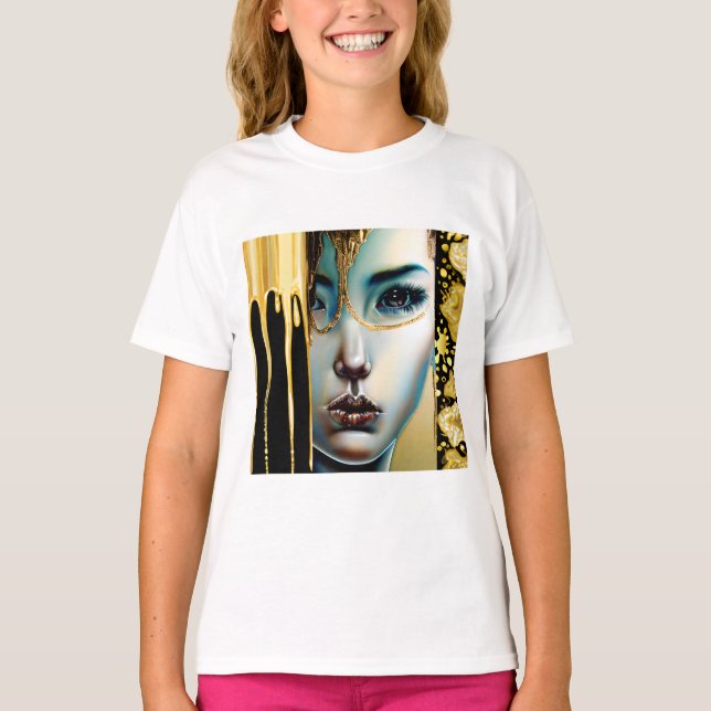 Camiseta La diosa mística etérea en el oro (Anverso)