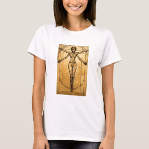 Camiseta La diosa vitruista: Una reflexión armoniosa de