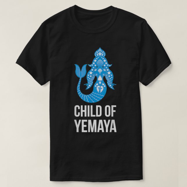 Camiseta La diosa yoruba africana se sirvió a Yemaya Orisha (Diseño del anverso)