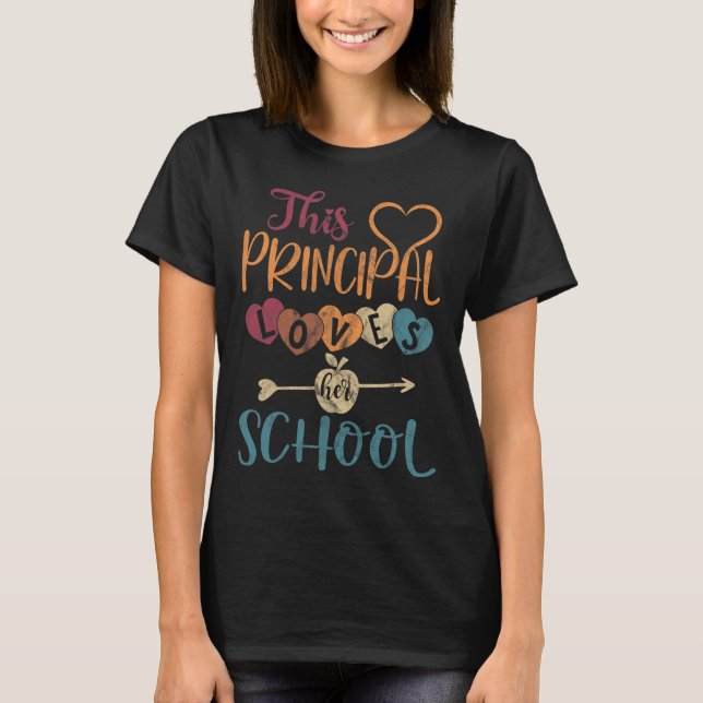 Camiseta La directora ama a su profesor de escuela como dir (Anverso)