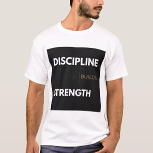 Camiseta La Disciplina Construye Fuerza Gimnasio de Powerli