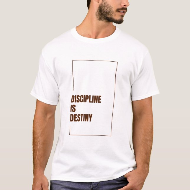 CAMISETA LA DISCIPLINA ES DESTINO (Anverso)