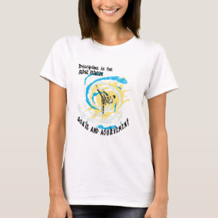 Camiseta La disciplina es el puente entre los objetivos del