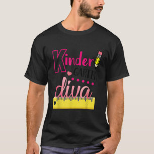 Camiseta La Diva De La Escuela Cuta El Primer Día De La Esc